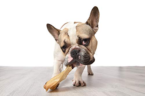 A package of Cow Ears for Dogs is displayed with some ears scattered in front, highlighting their commitment to quality.