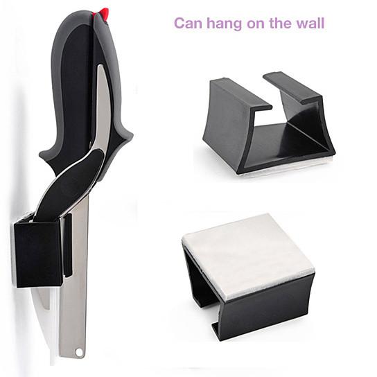 A person using Master Chop The Quick Easy Food Prep Dicer And Chopper in a red pot.