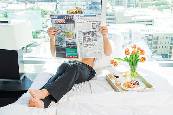 A stack of White microfiber sheets providing luxurious comfort.