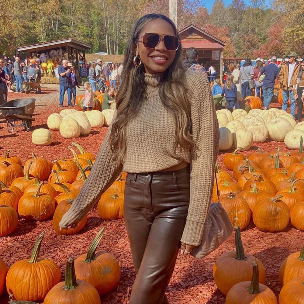 A pair of Goldie sunglasses with brown lenses.