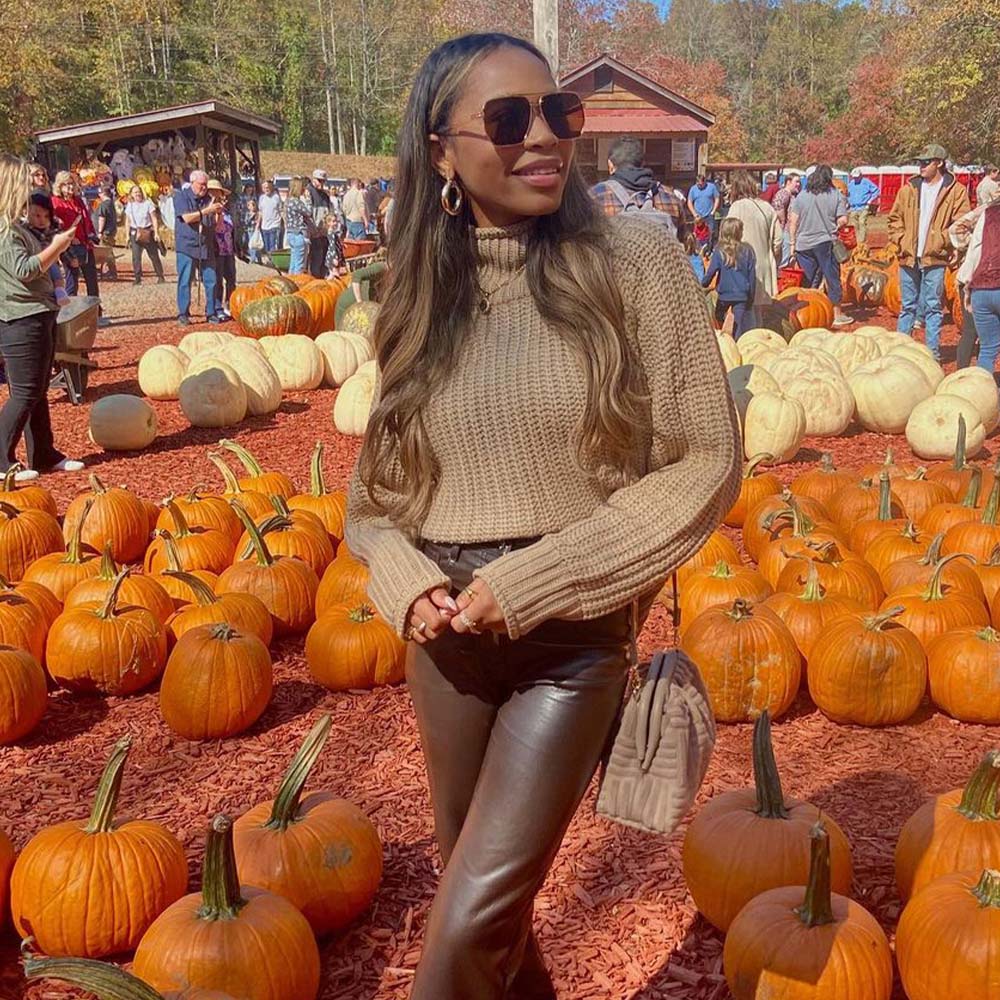 A pair of Goldie sunglasses with brown lenses.