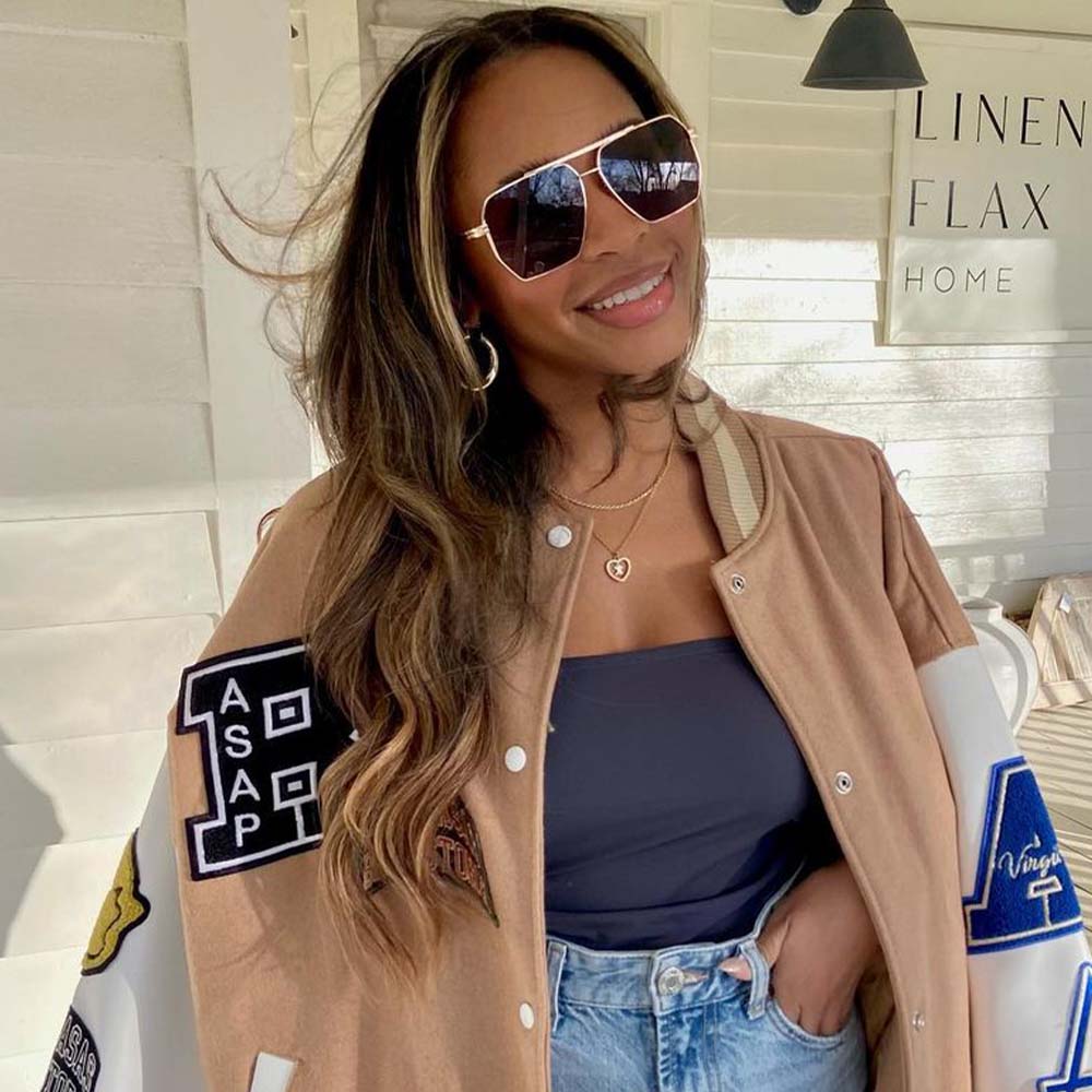 A pair of Goldie sunglasses with brown lenses.