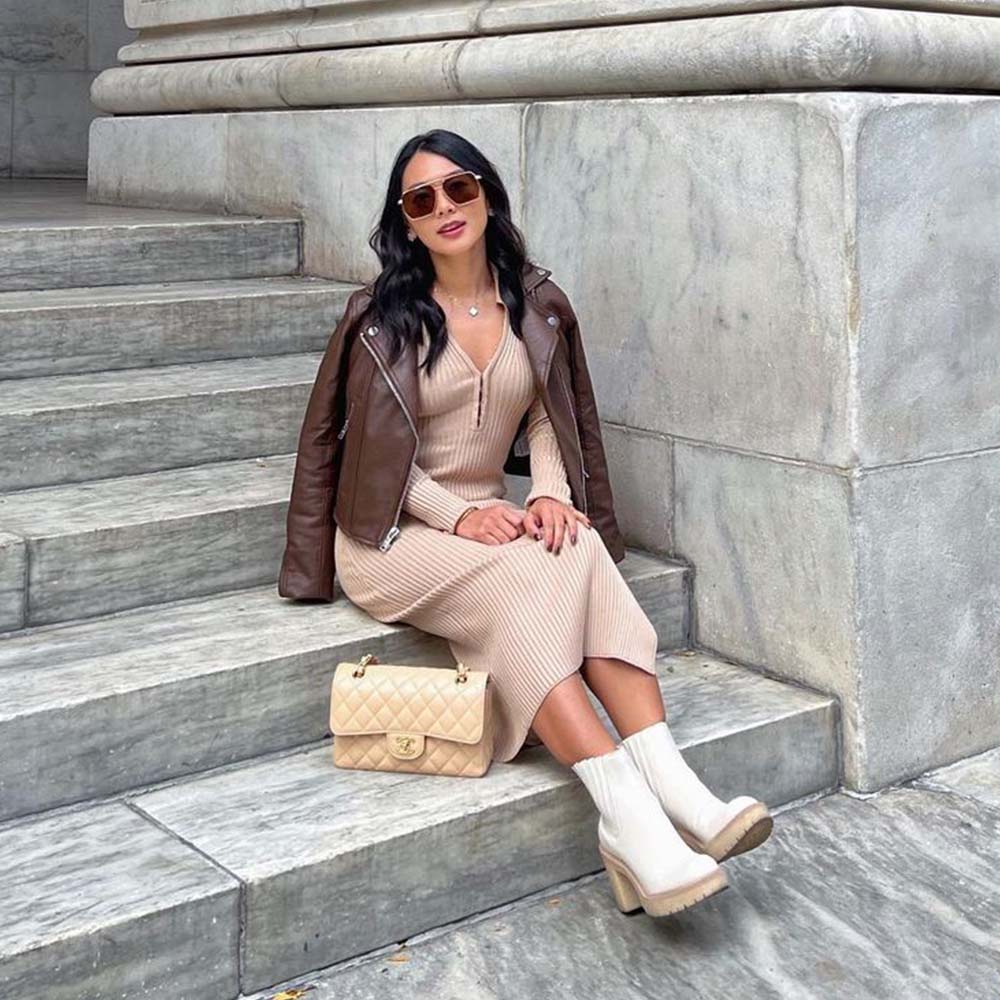 A pair of Goldie sunglasses with brown lenses.