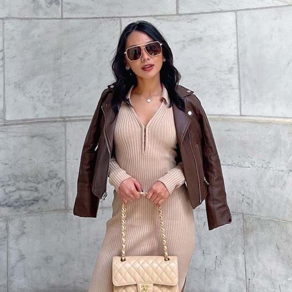 A pair of Goldie sunglasses with brown lenses.