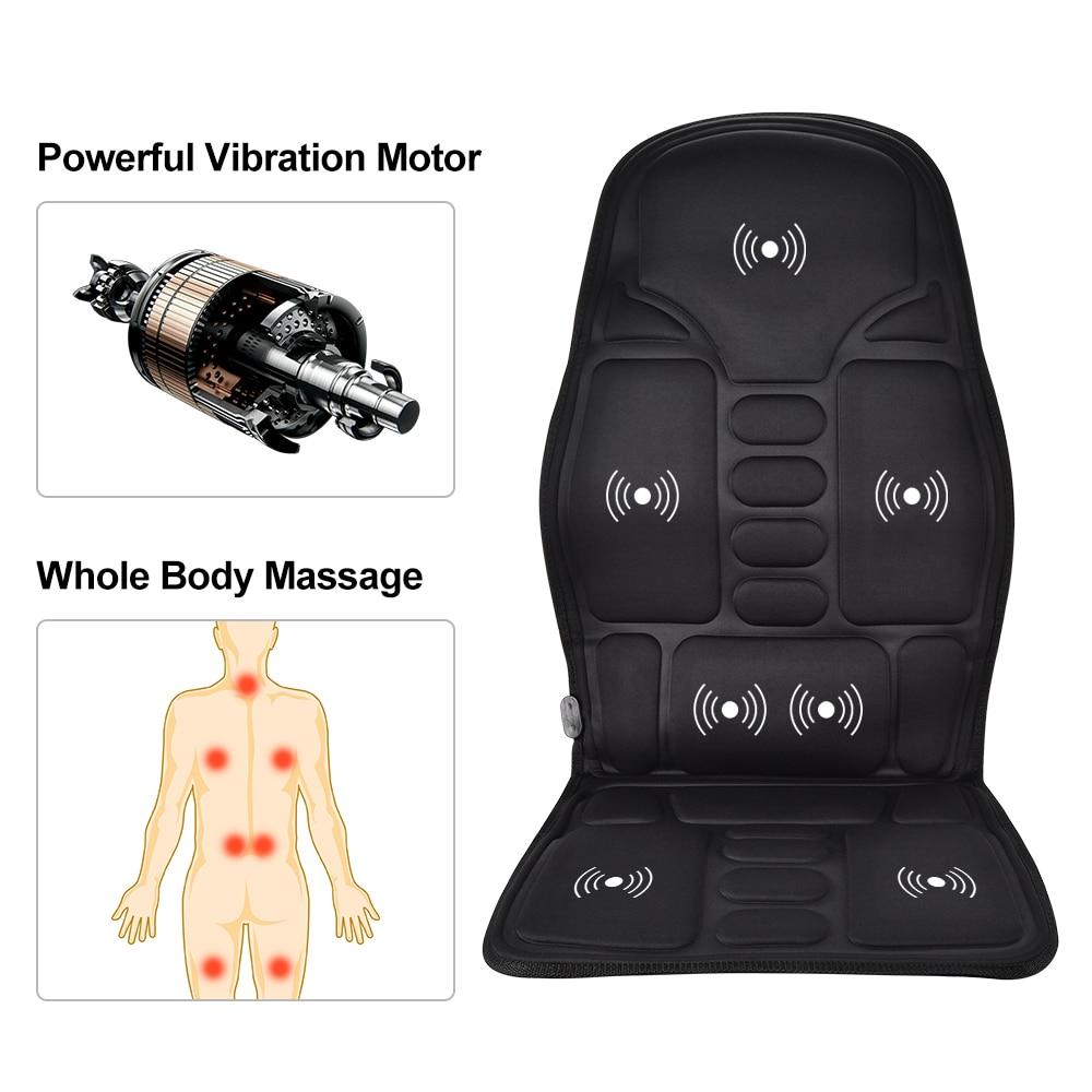 This Portable Vibrating Heat Therapy Massage Cushion Mattress combines the soothing effects of vibration massage with a comforting heat function. It is designed to alleviate muscle pain and tension through its powerful motors.