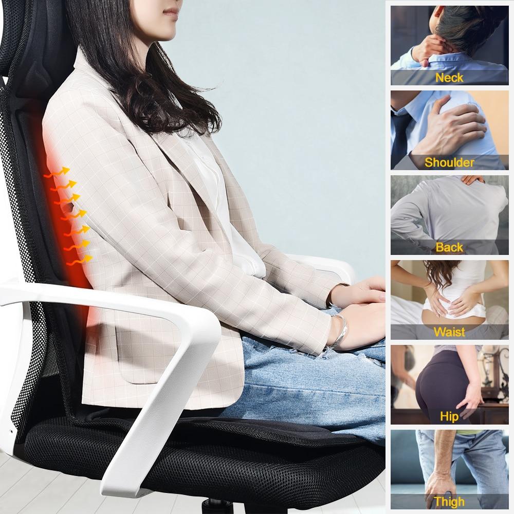 This Portable Vibrating Heat Therapy Massage Cushion Mattress combines the soothing effects of vibration massage with a comforting heat function. It is designed to alleviate muscle pain and tension through its powerful motors.