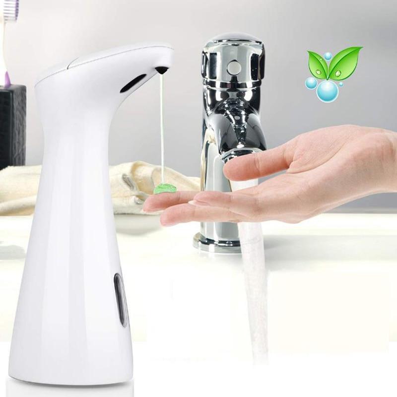 A person is washing their hands with an Automatic Liquid Soap Dispenser.