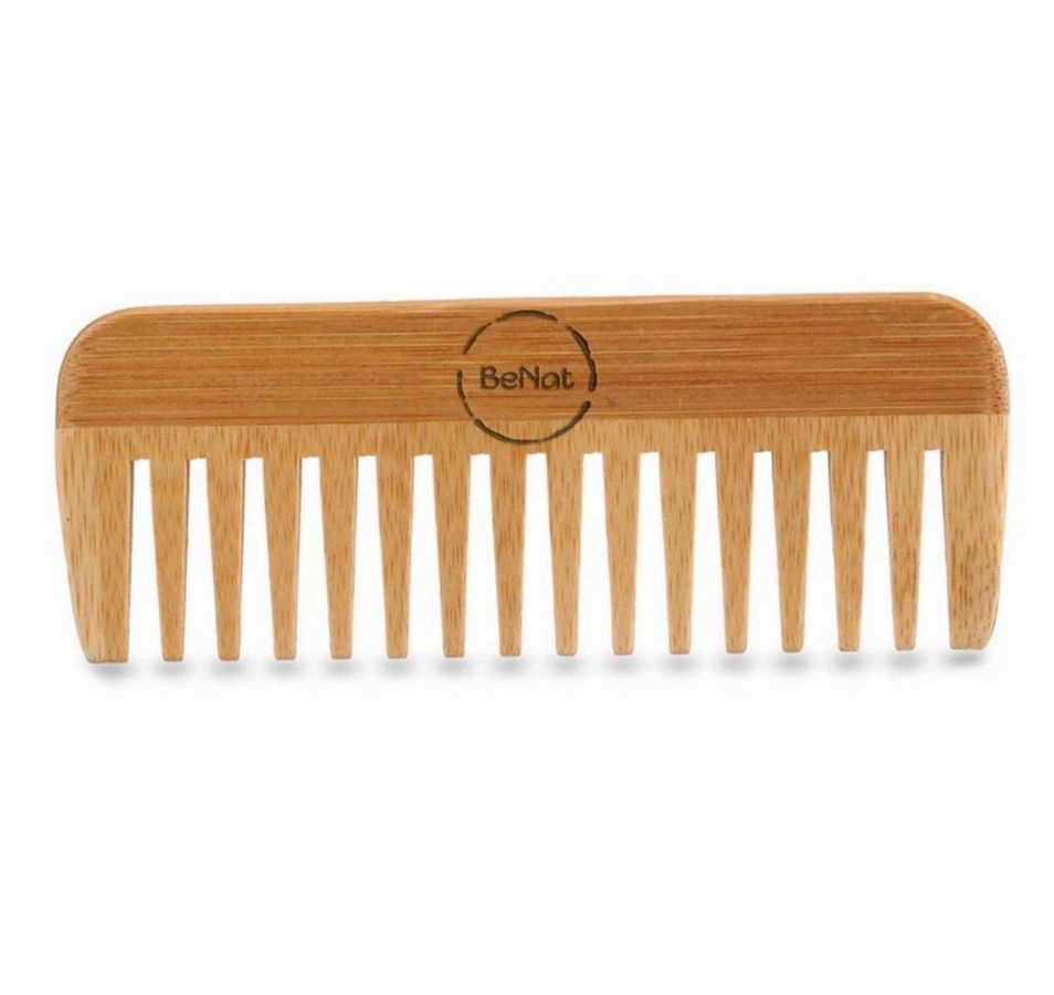 Introducing the Zero-Waste Bath Accessories Bundle, featuring eco-friendly bamboo essentials such as a body brush, comb, soap dish, toothbrush, loofah, and facial brush against a white background.