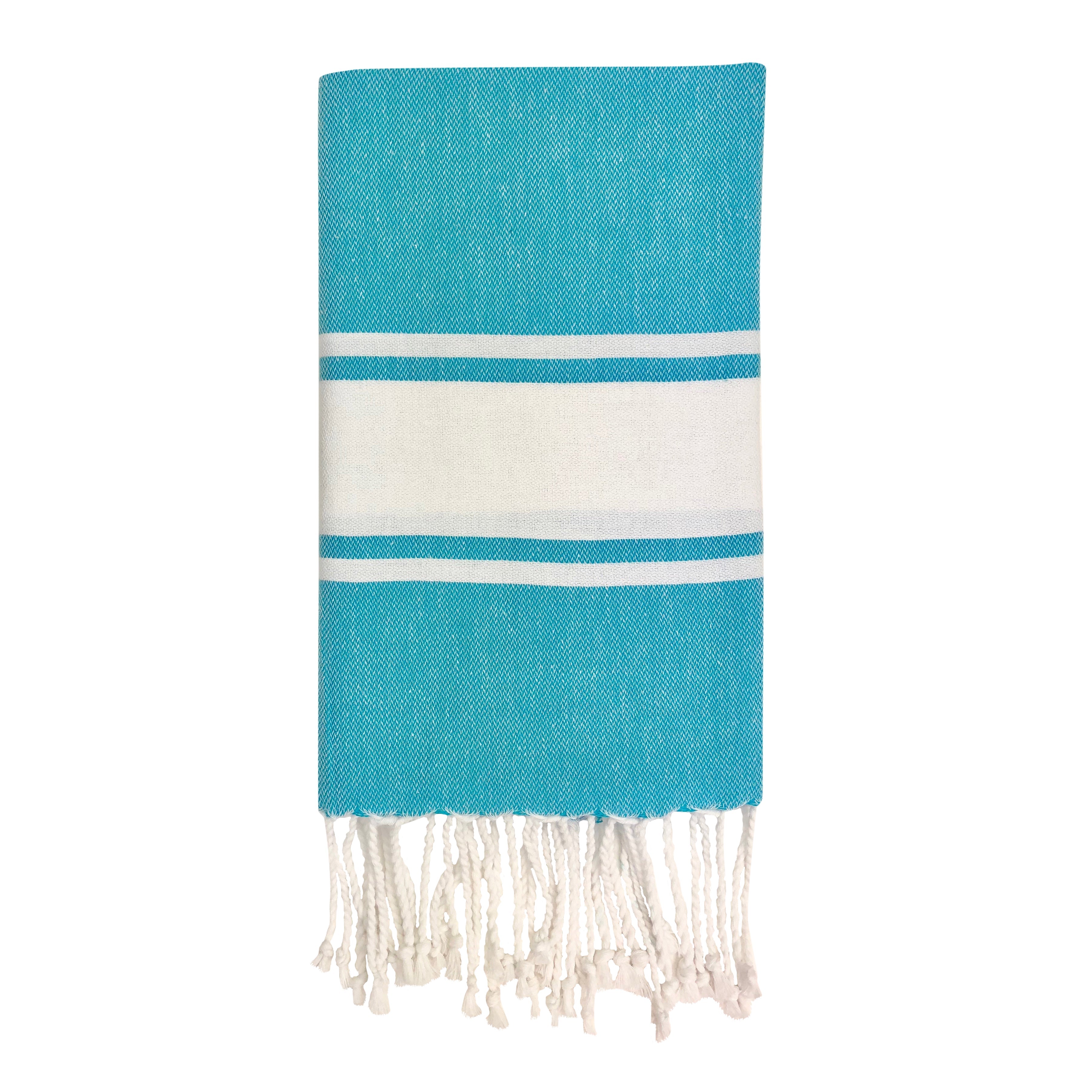 Introducing the Essential Stripe Turkish Hand Towel: crafted from 100% Turkish cotton, this towel combines gray and white stripes with fringed edges and exceptional absorbency.