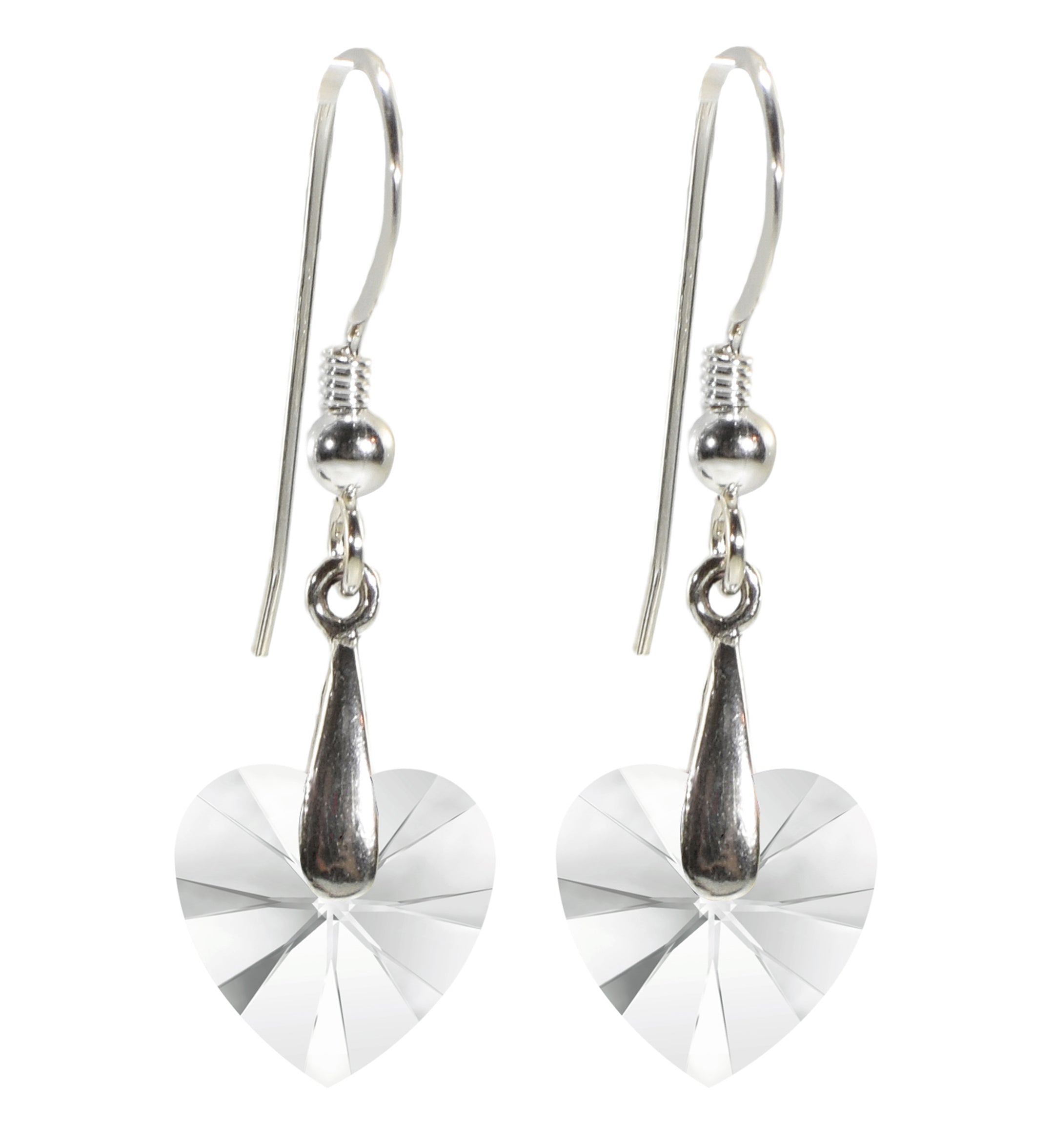 A close-up of a purple Swarovski crystal in a 925 Sterling Silver I Love You Heart Pendant Necklace Set 24k Gold Inscribed in 12 Languages.