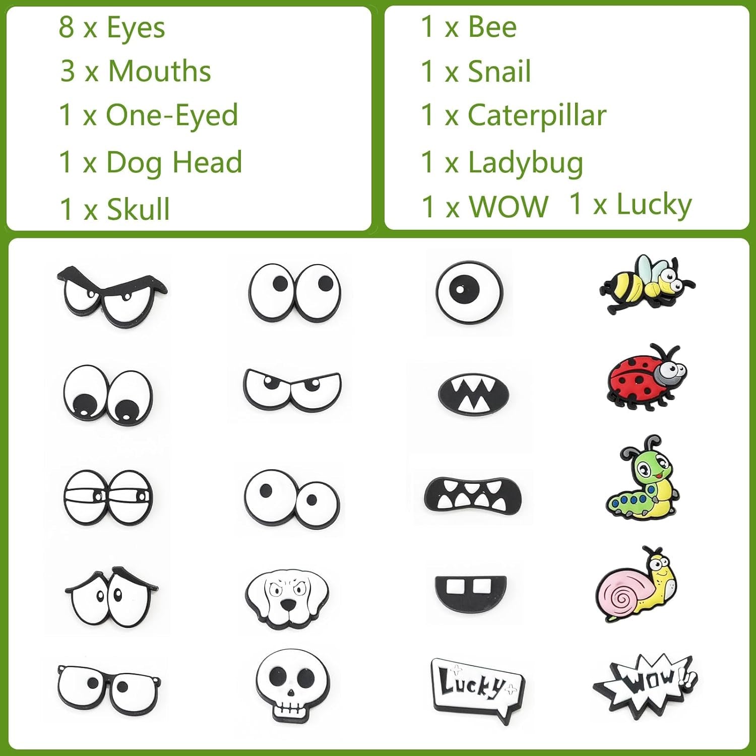Plant Magnets, 20Pcs Monster Plant Magnets Eyes for Potted Plants, Funny Plant Pins Charms, Cute Plant Safe Magnets Silicone Decor, Indoor Outdoor Plant Accessories, Unique Gifts for Plant Lovers (A)