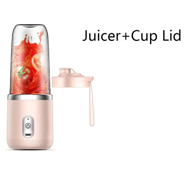 A healthy Blend & Go - Your Portable Juicing Solution with fresh strawberries in it.