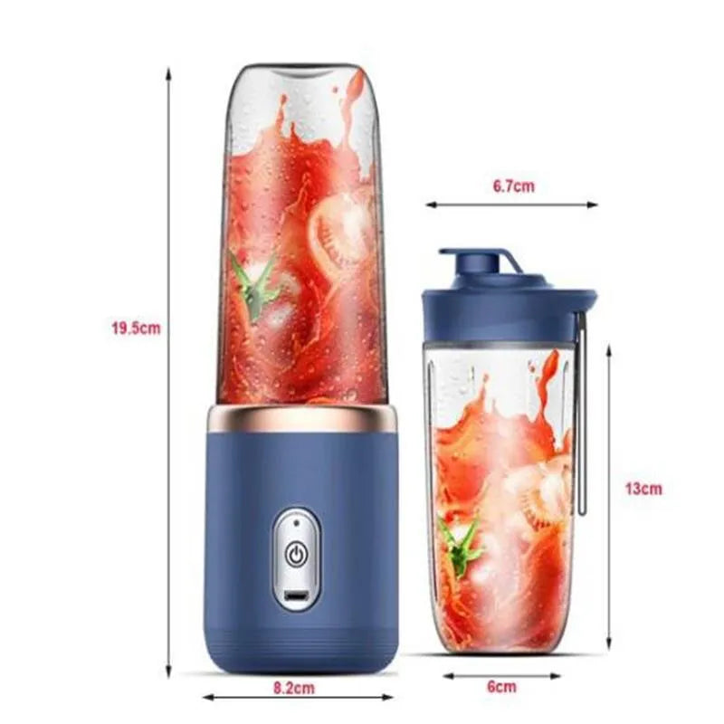 A healthy Blend & Go - Your Portable Juicing Solution with fresh strawberries in it.