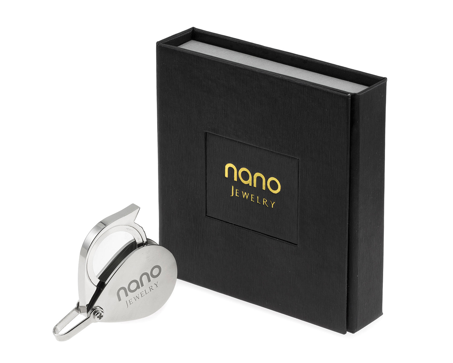 A decorative Gold Plated Silver Zodiac Heart Pendant Aquarius Necklace with a golden depiction of the water bearer, centered on a purple, Swarovski crystal background, encased in a gold frame.