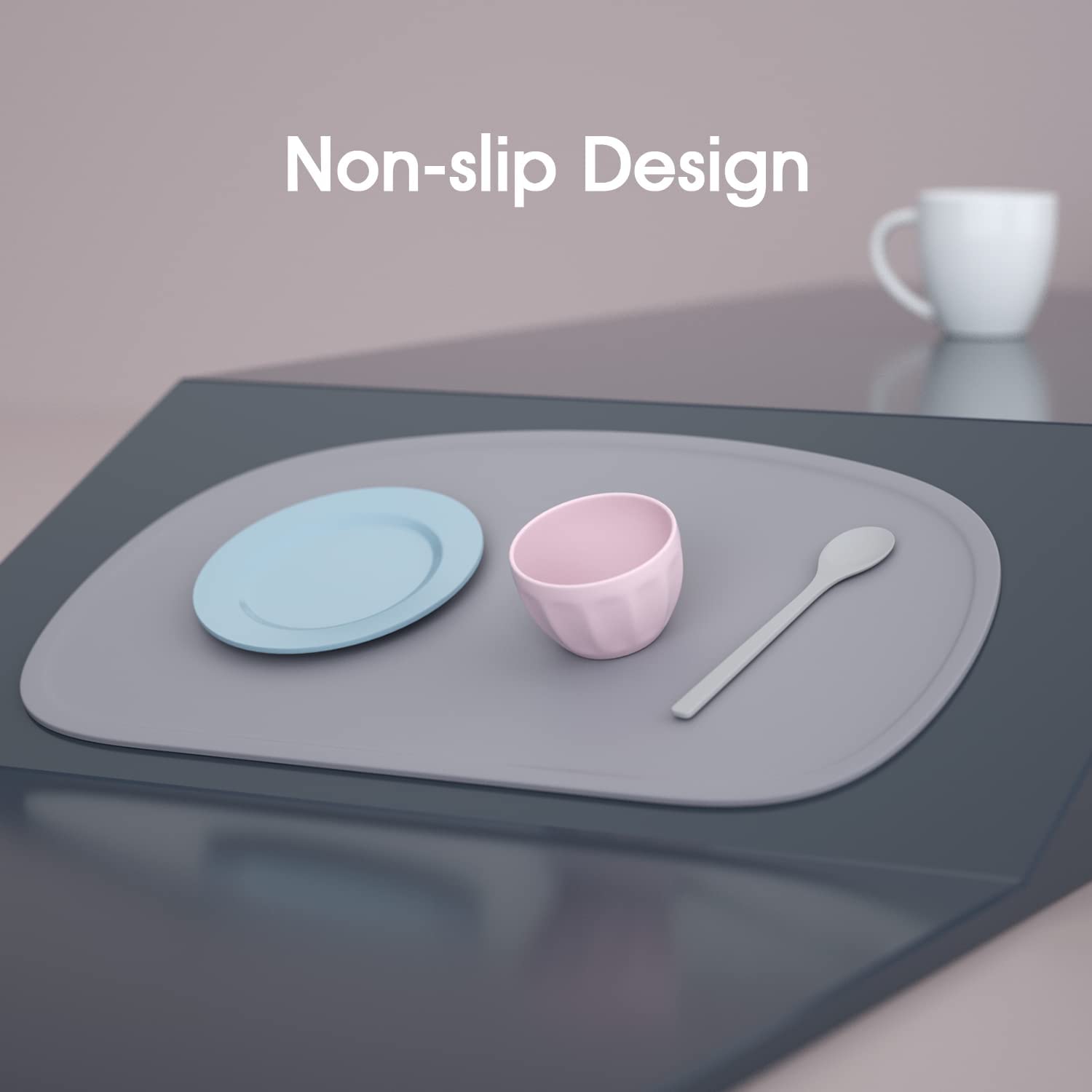 Silicone Placemat with Raised Edges