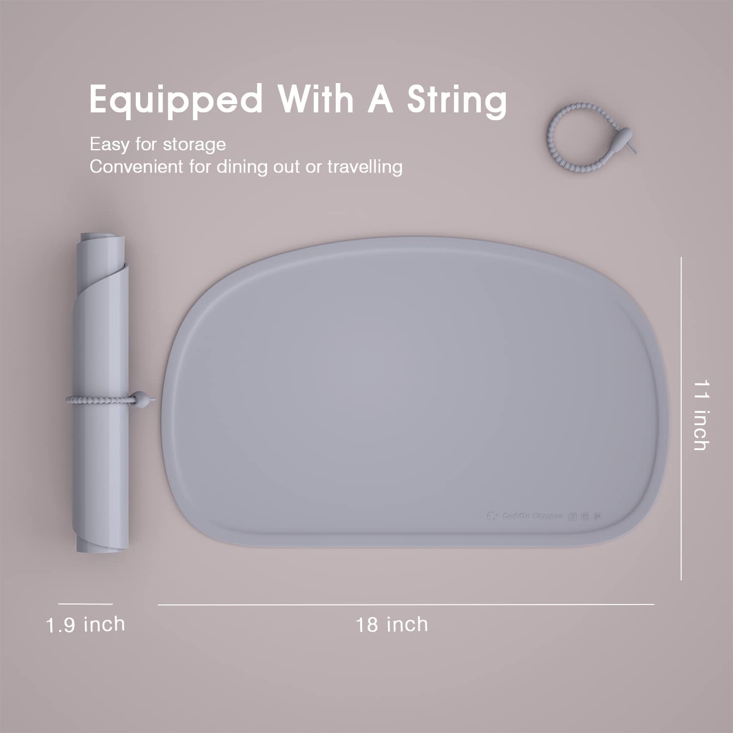 Silicone Placemat with Raised Edges