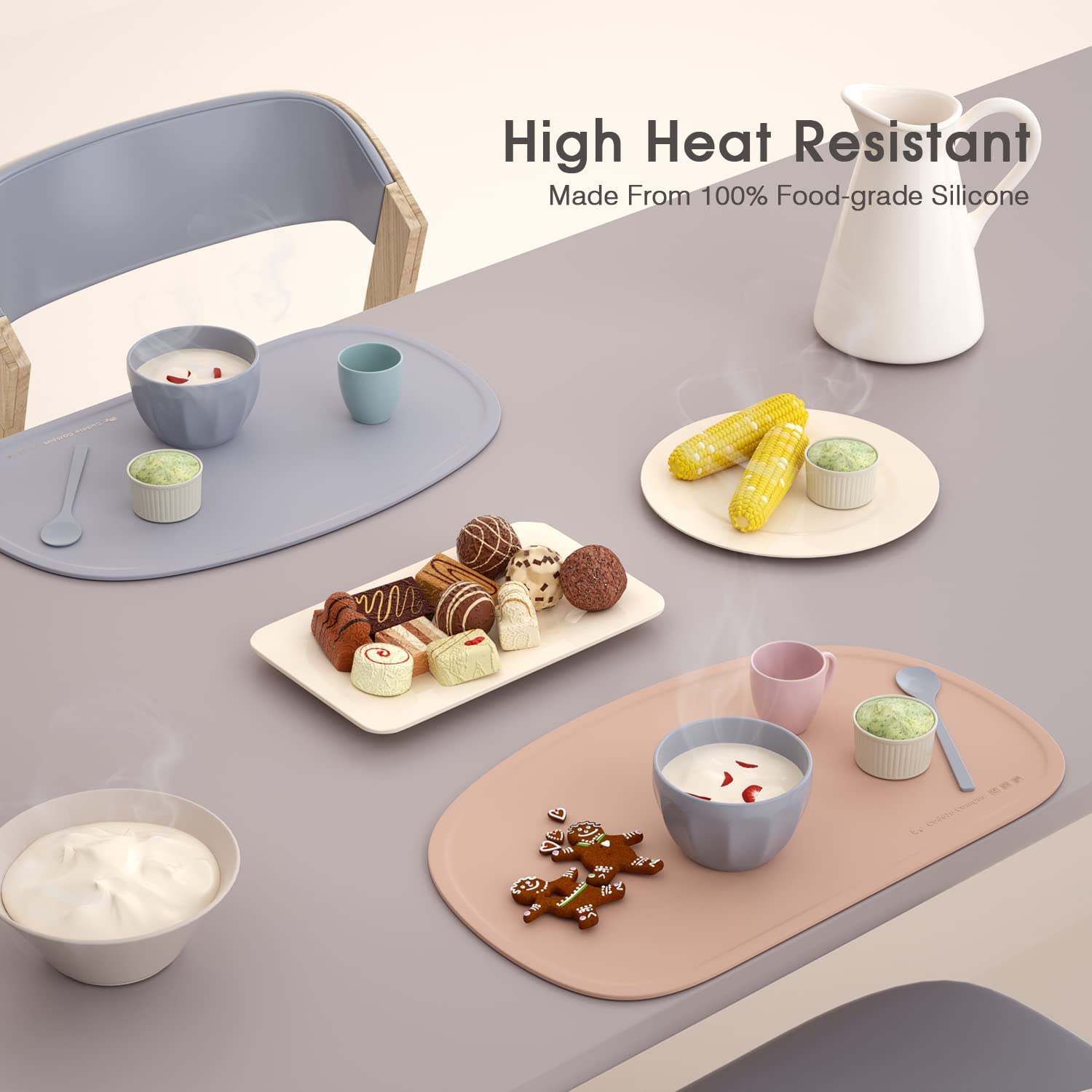 Silicone Placemat with Raised Edges