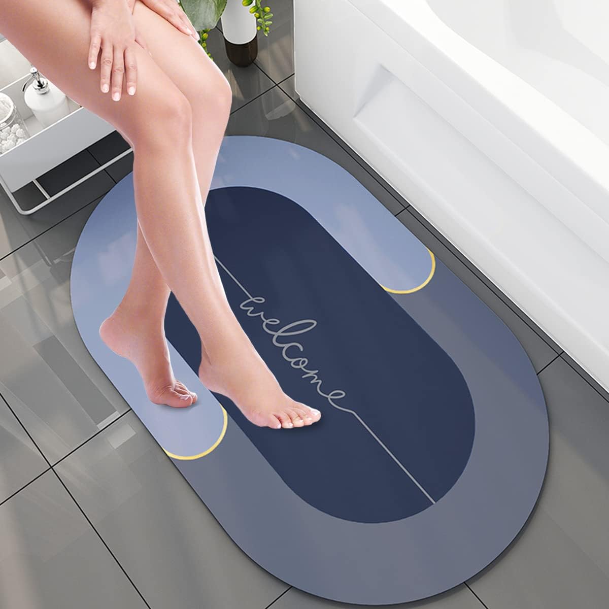 Non Slip Soft Wrinkle Free Bathroom Rug