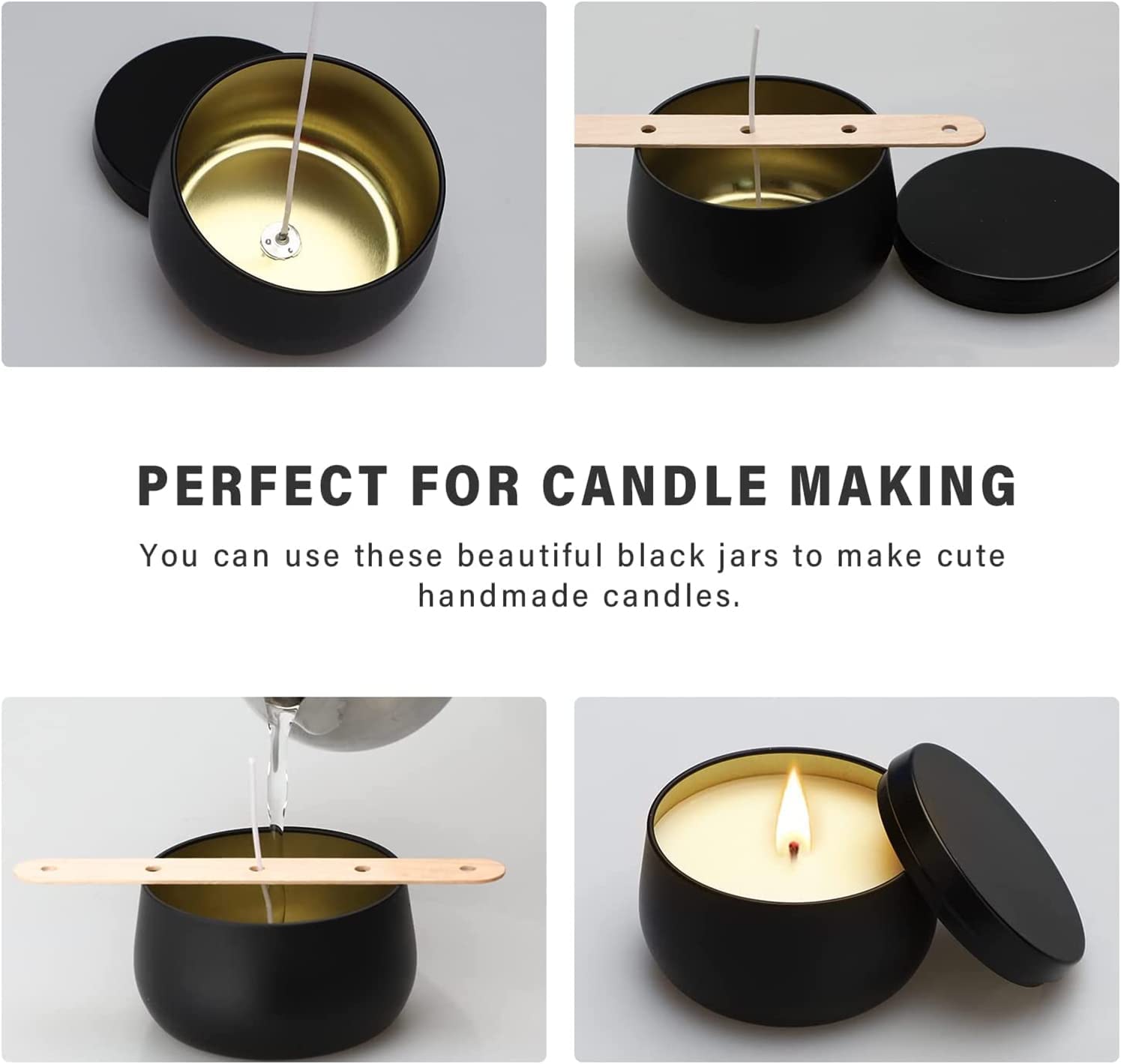Candle Containers with Lids