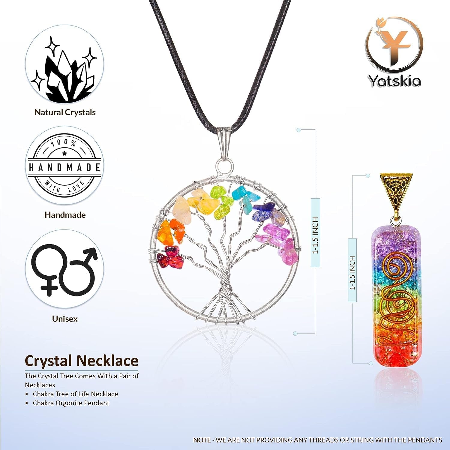 Seven Chakra Tree of Life - Crystal Tree for Positive Energy - Tree of Life Decor - Feng Shui Decor - Spiritual Gifts - 7 Chakra Tree, Money Tree - Stone Tree - Home Decor - Crystal Decor