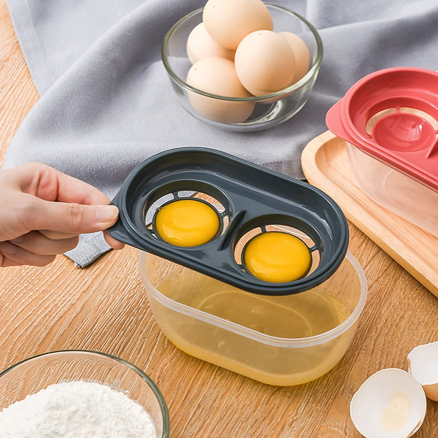 Egg Separator with Storage Bowl