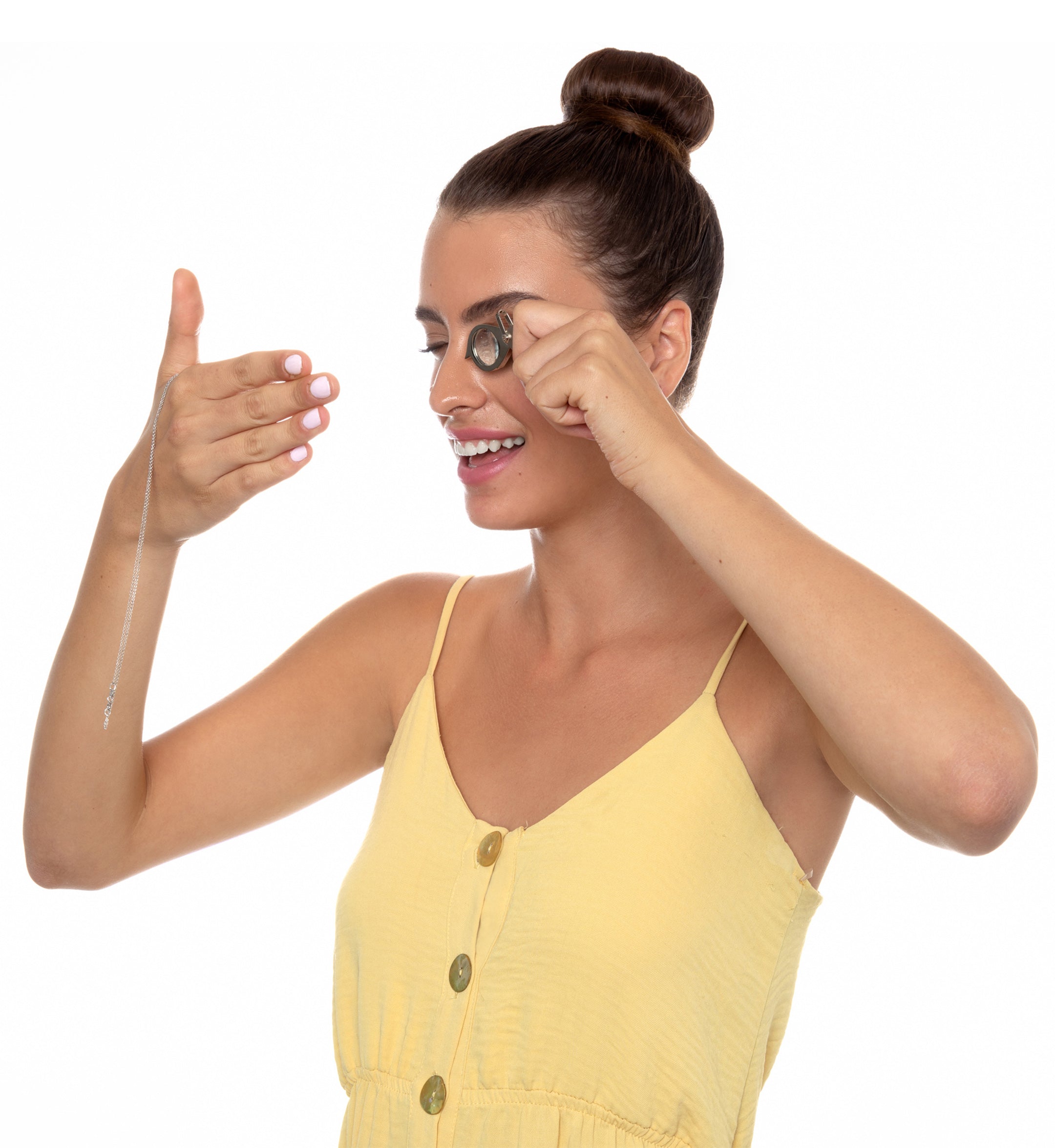 A decorative Gold Plated Silver Zodiac Heart Pendant Aquarius Necklace with a golden depiction of the water bearer, centered on a purple, Swarovski crystal background, encased in a gold frame.