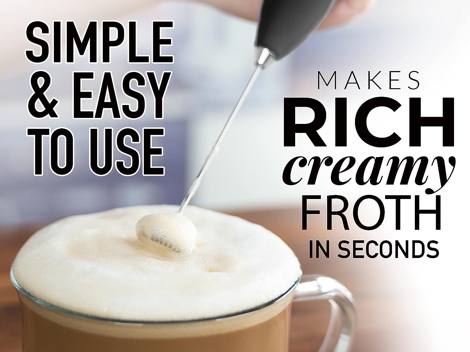 Milk Frother Handheld Foam Maker