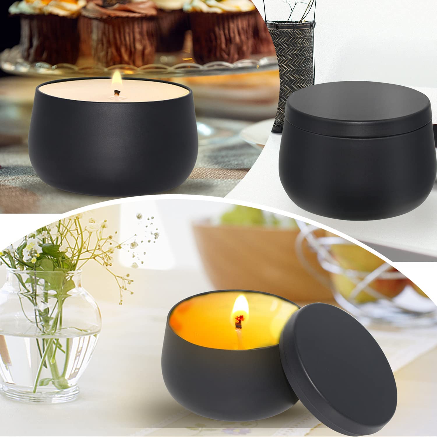 Candle Containers with Lids