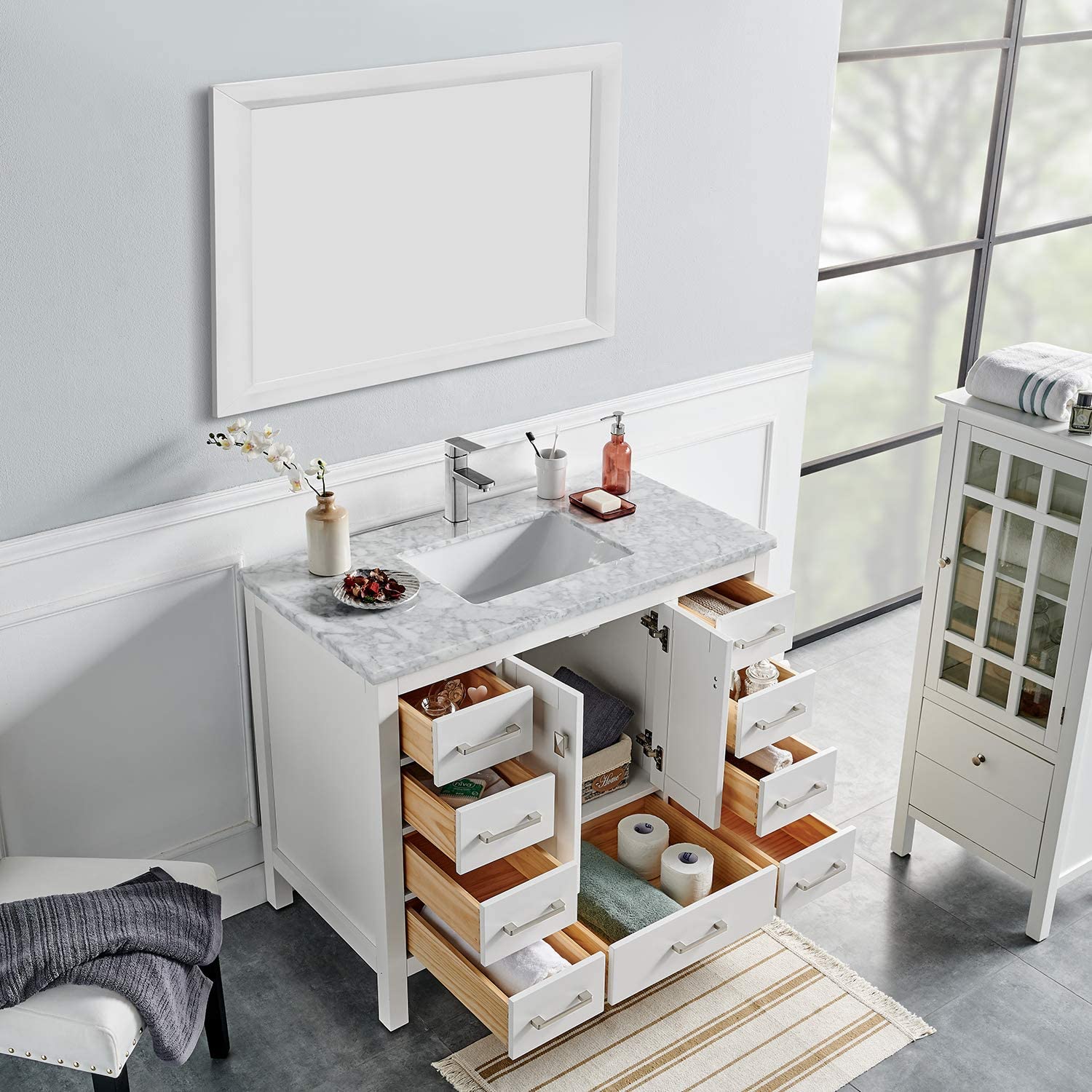 Transitional Bathroom Vanity 