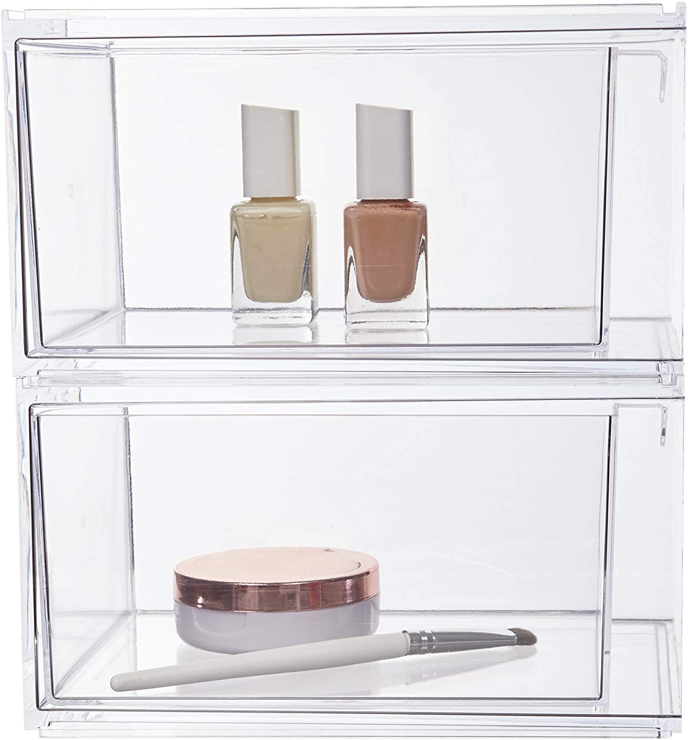 Stackable Cosmetic Organizer Drawers