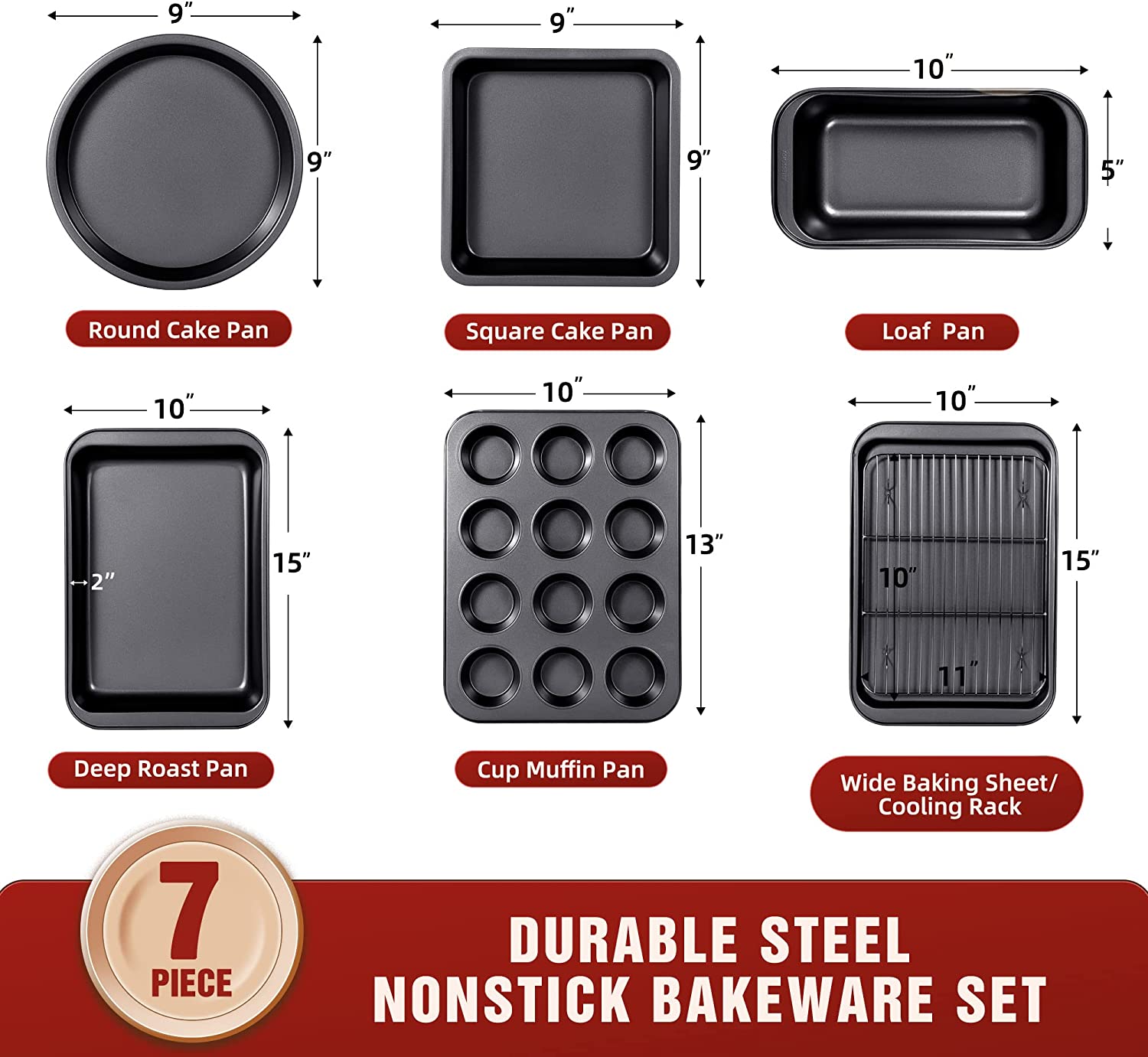 Nonstick Bakeware Set 