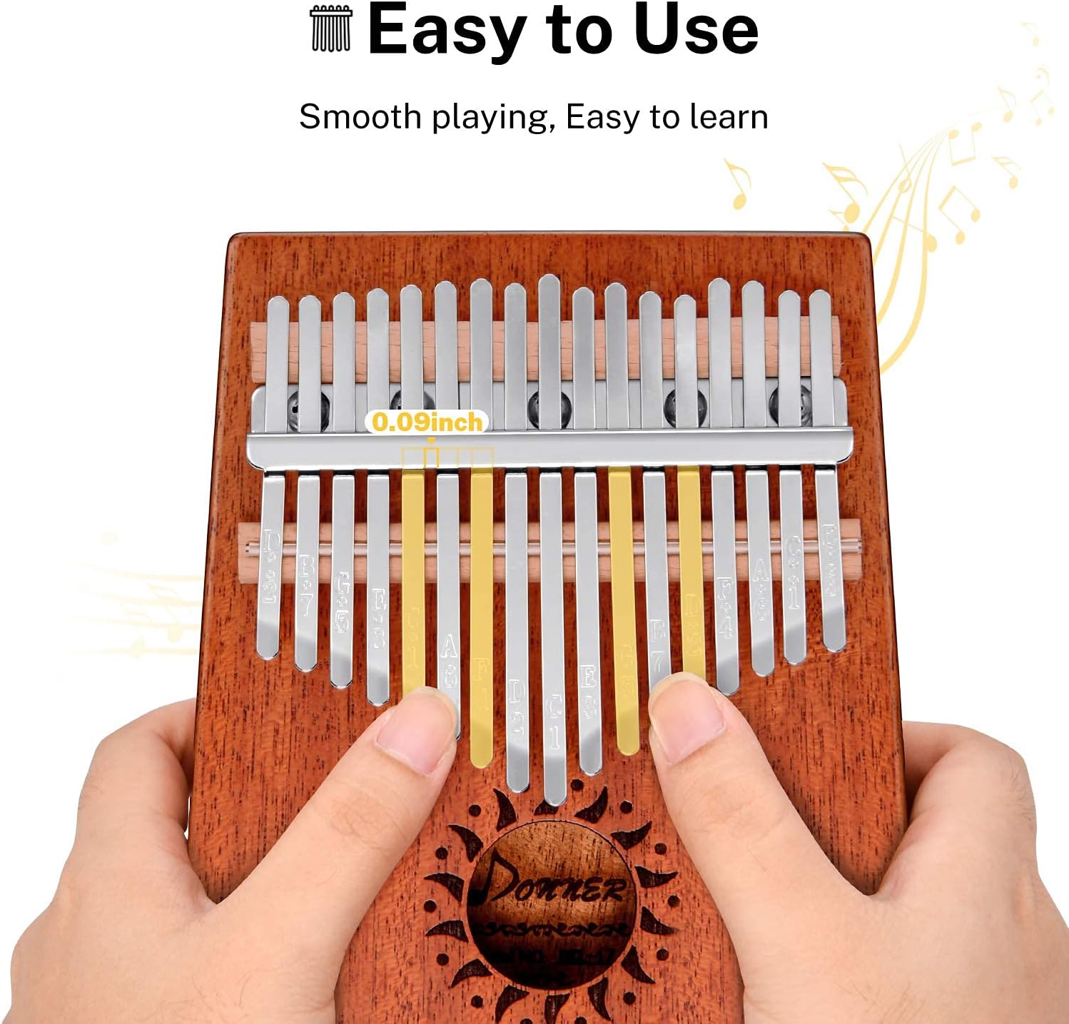  Portable Finger Piano Mbira Sanza