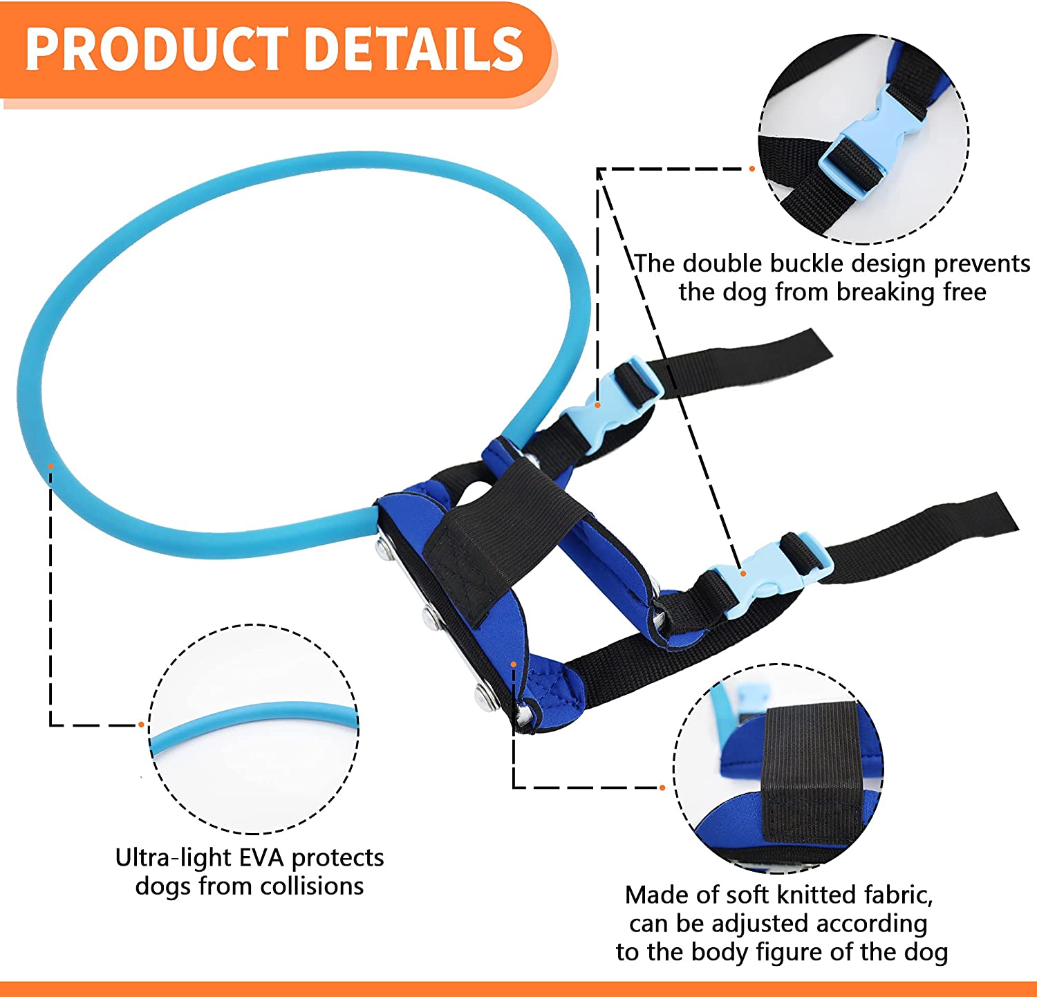 Blind Dog Harness Guiding Device