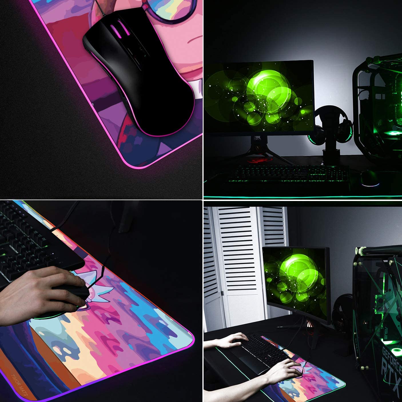 LED Light Gaming Mouse Pad