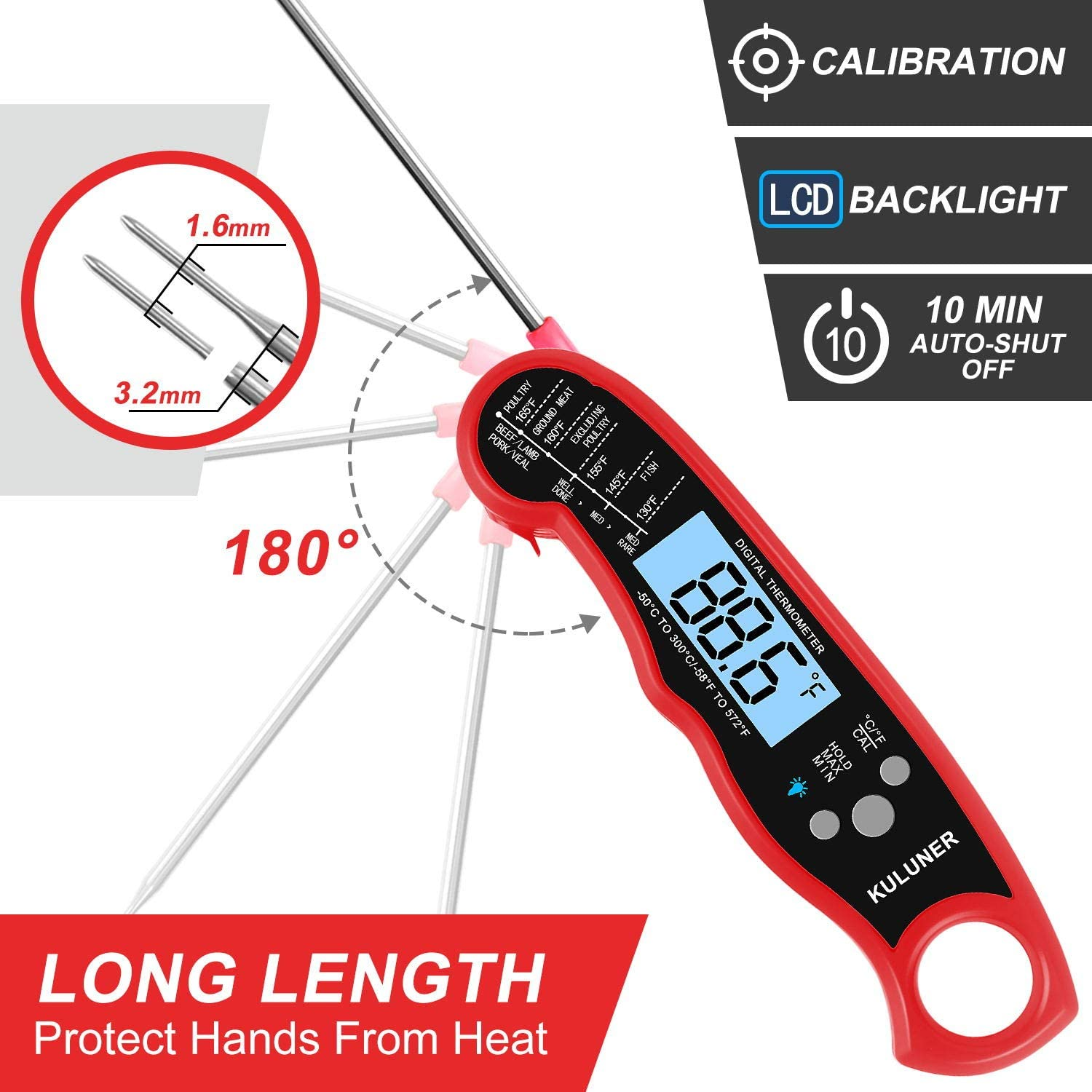 Waterproof Digital Food Thermometer