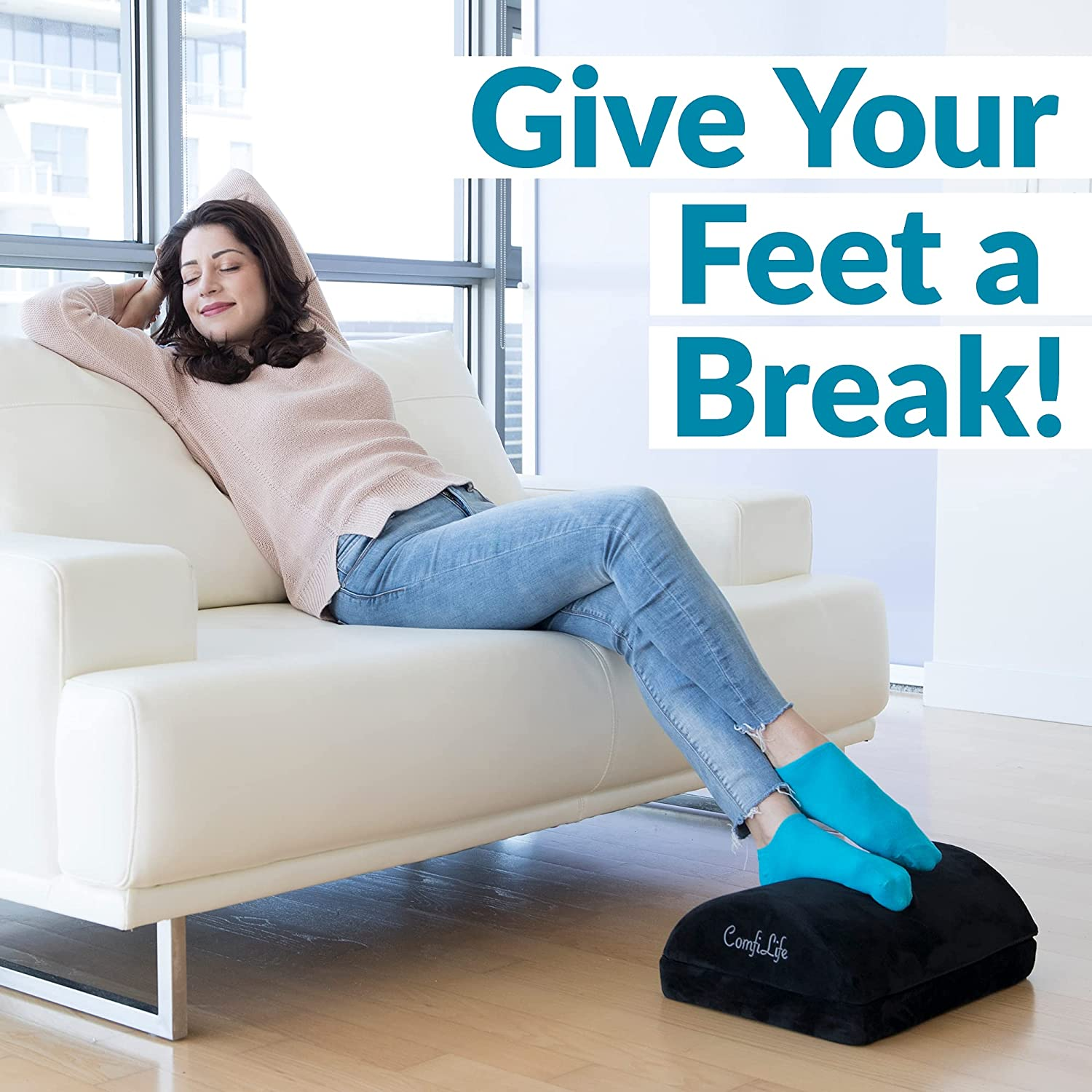 Adjustable Memory Foam Foot Rest