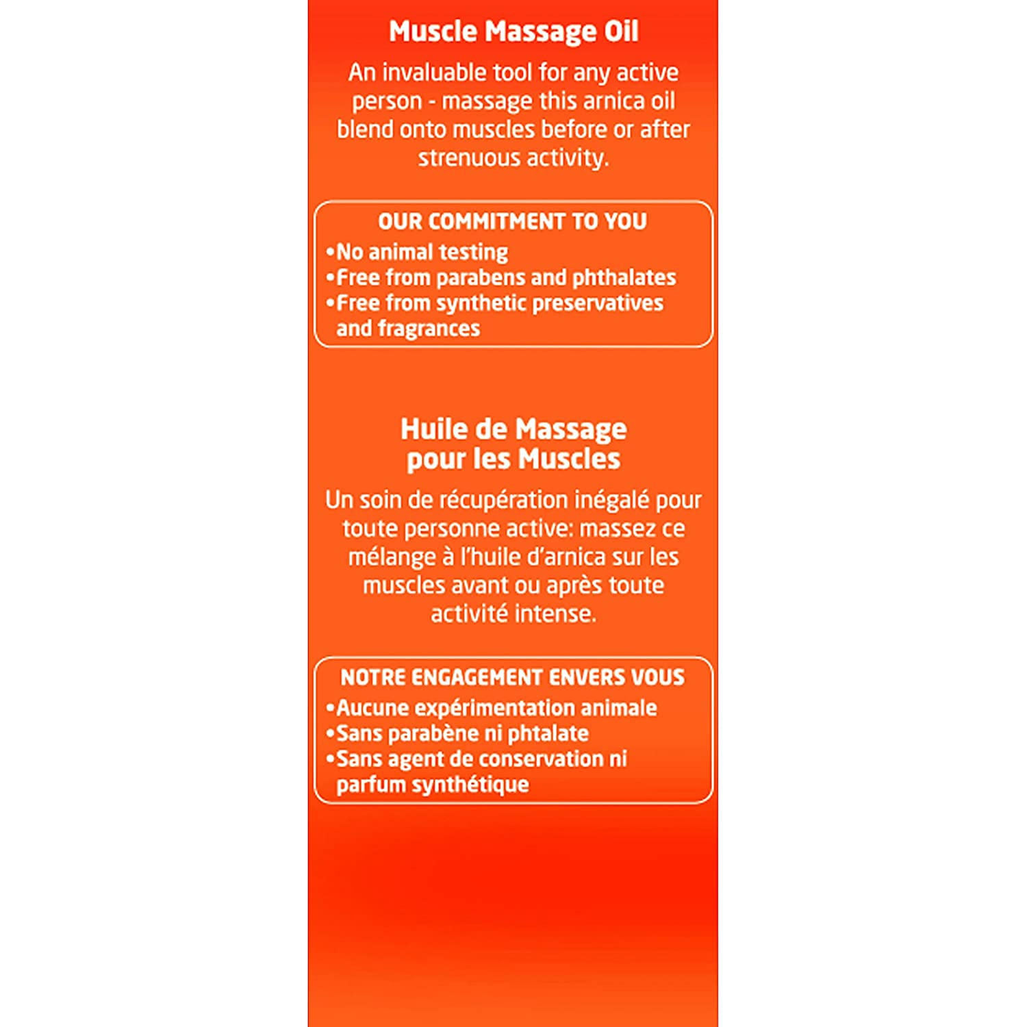 Arnica Muscle Massage Oil, 3.4 Fluid Ounce, Plant Rich Massage Oil with Arnica, Birch, Sunflower and Olive Oils