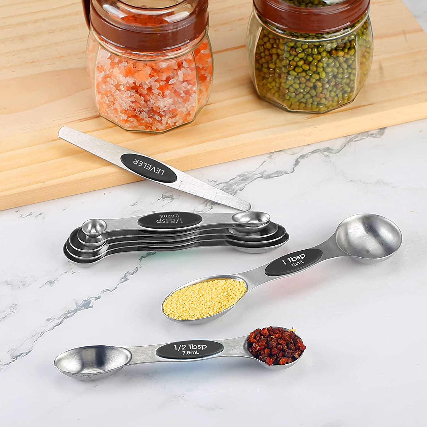 Magnetic Measuring Spoons Set