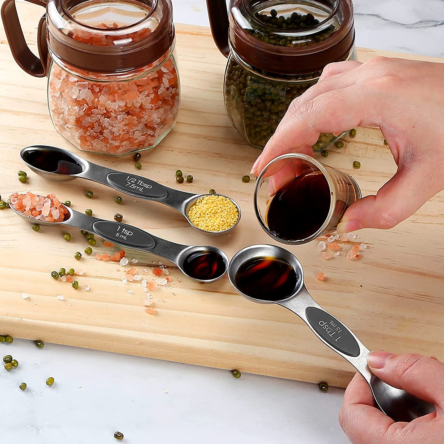 Magnetic Measuring Spoons Set