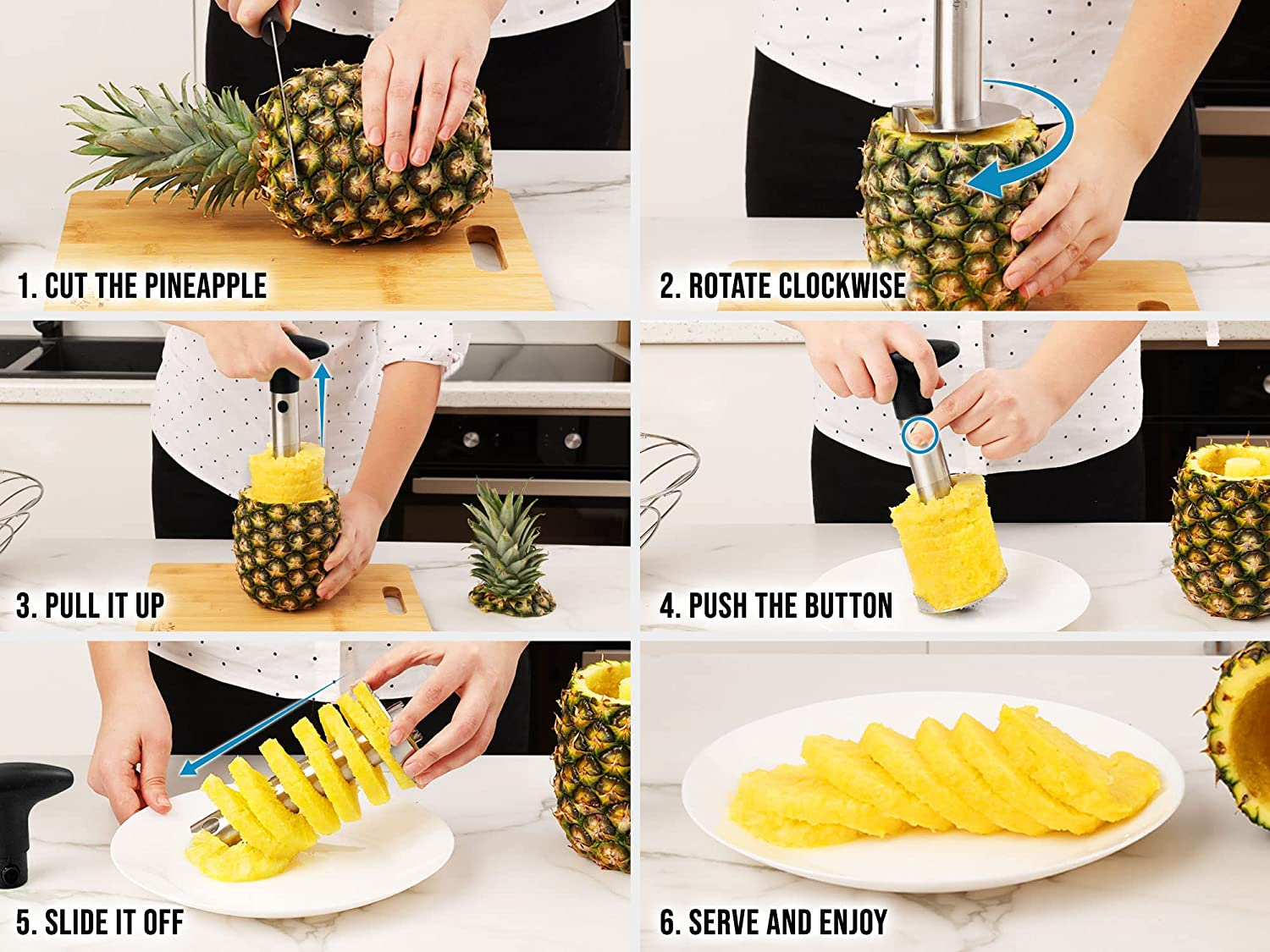 Pineapple Corer and Slicer Tool 