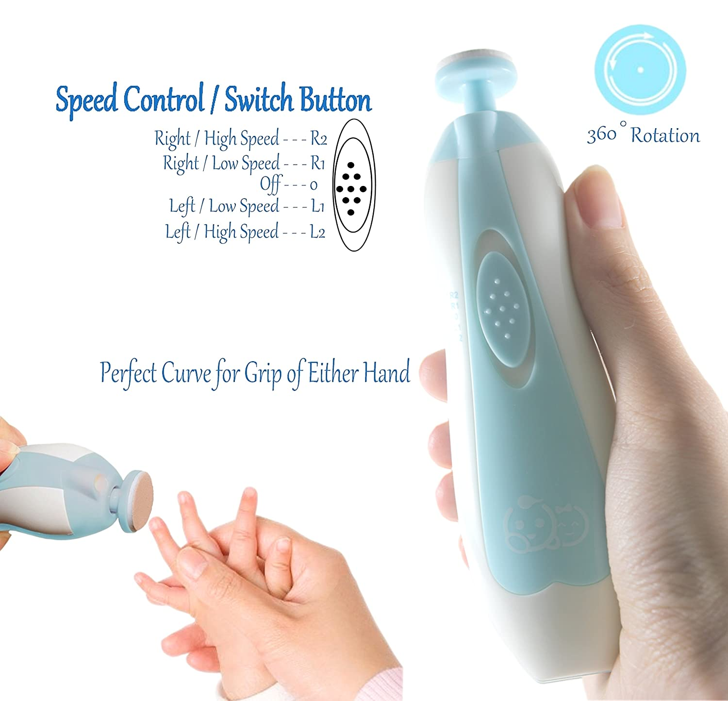 Safe Electric Baby Nail Trimmer