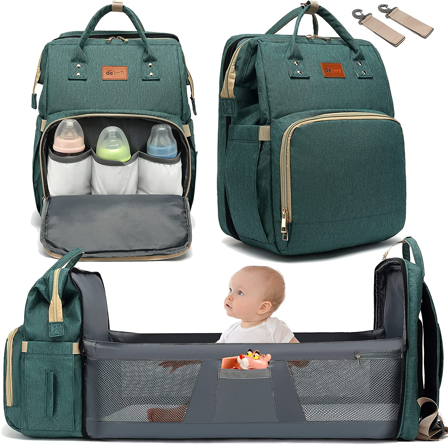 Baby Diaper Backpack with Changing Station