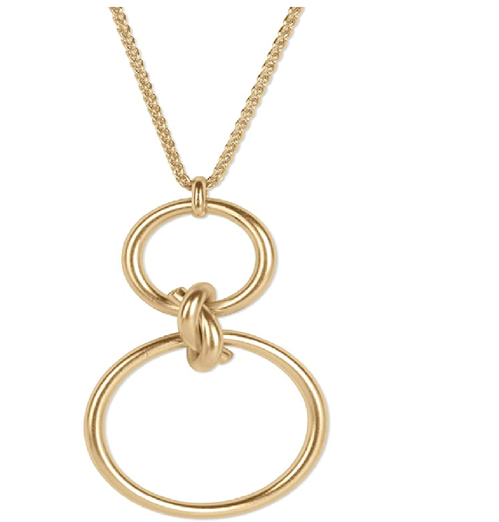 Abalone Circle Pendant Necklace
