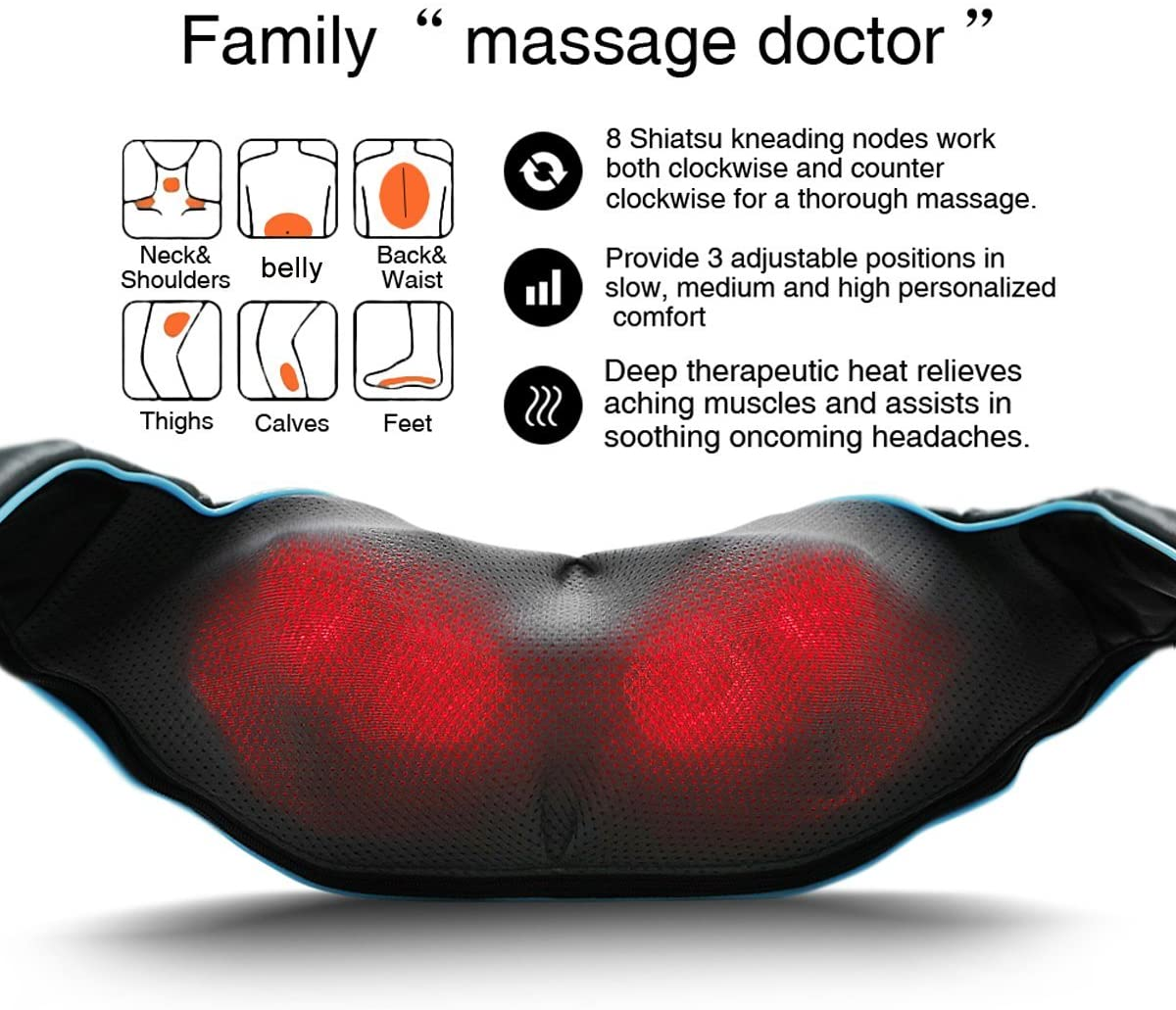 Electric Deep Tissue Kneading Massage