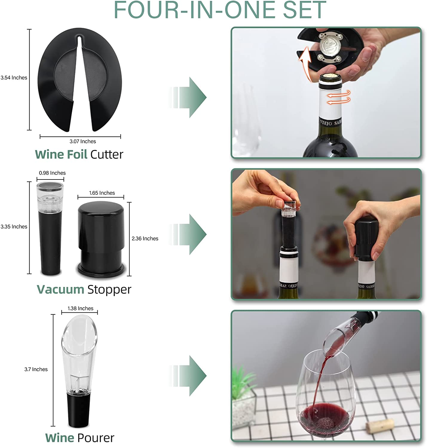 Rechargeable Wine Bottle Corkscrew Opener