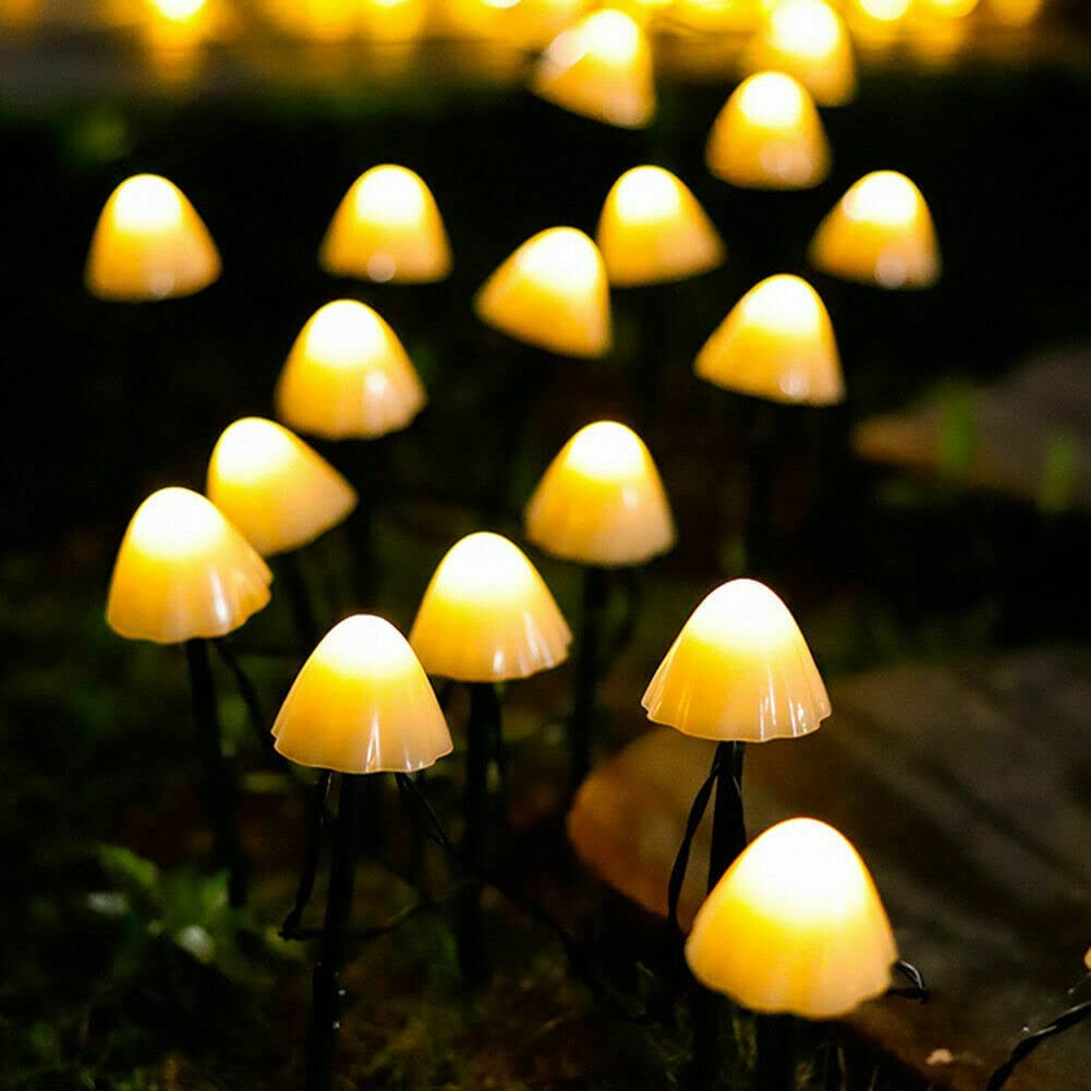  Mini Mushroom Solar Pathway Lights