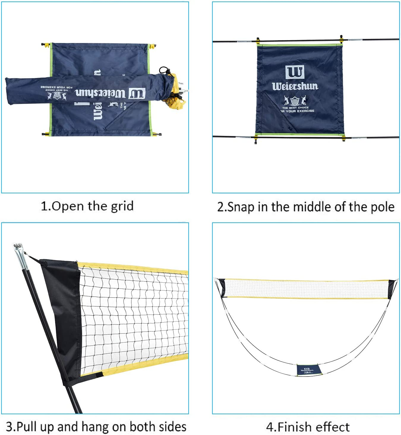 Portable Badminton Net Set