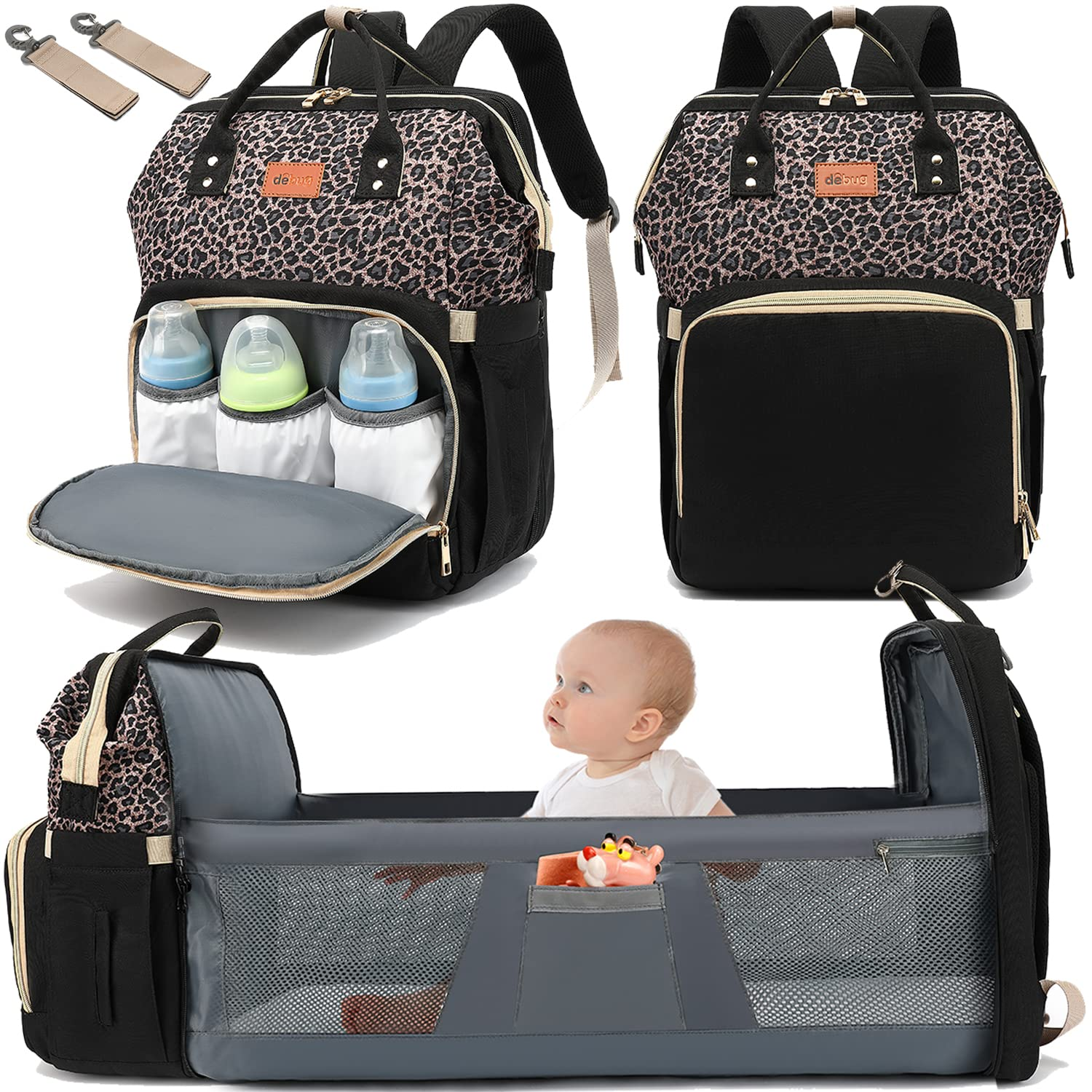 Baby Diaper Backpack with Changing Station