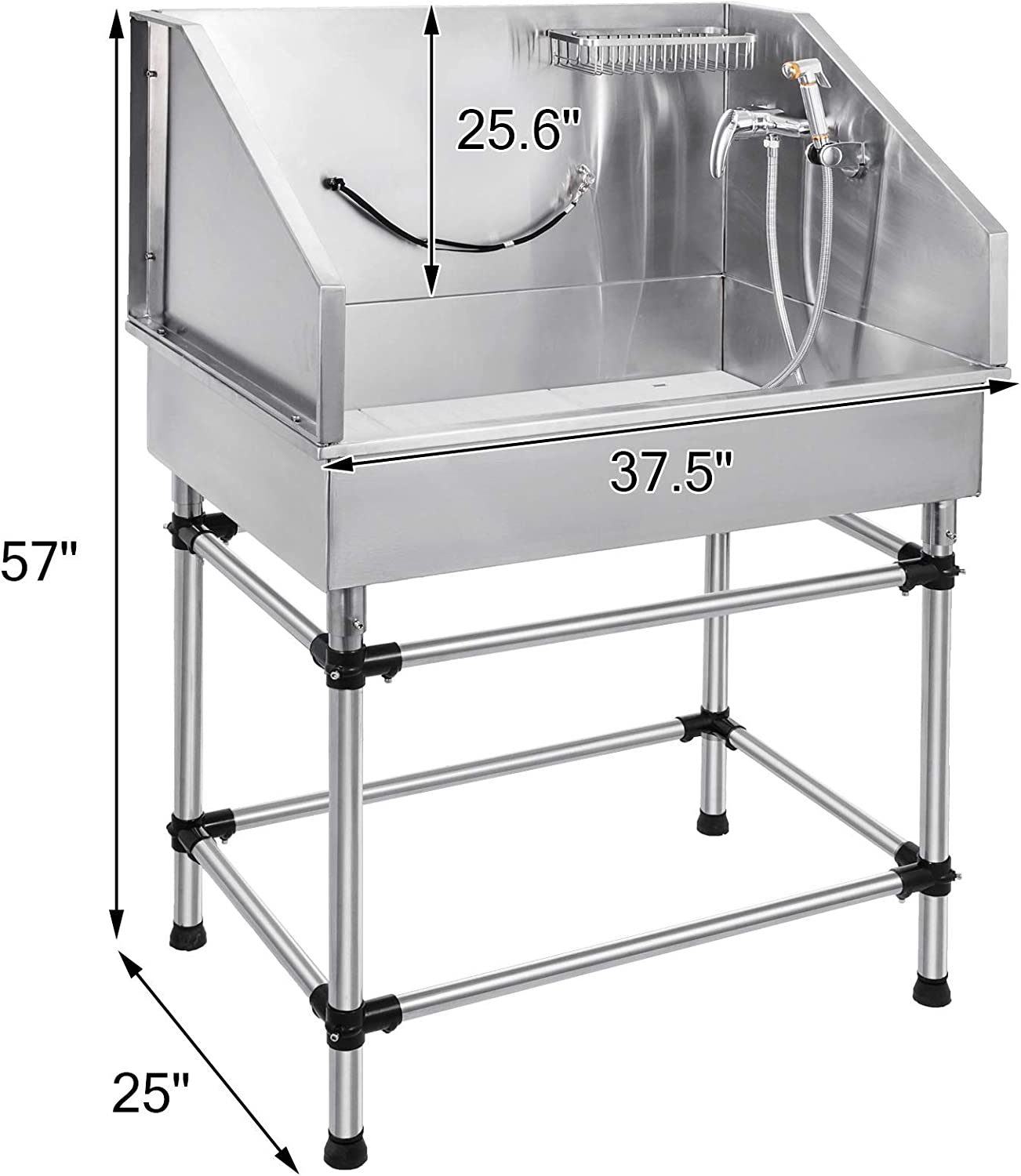  Professional Stainless Steel Pet Bathing Tub Station 