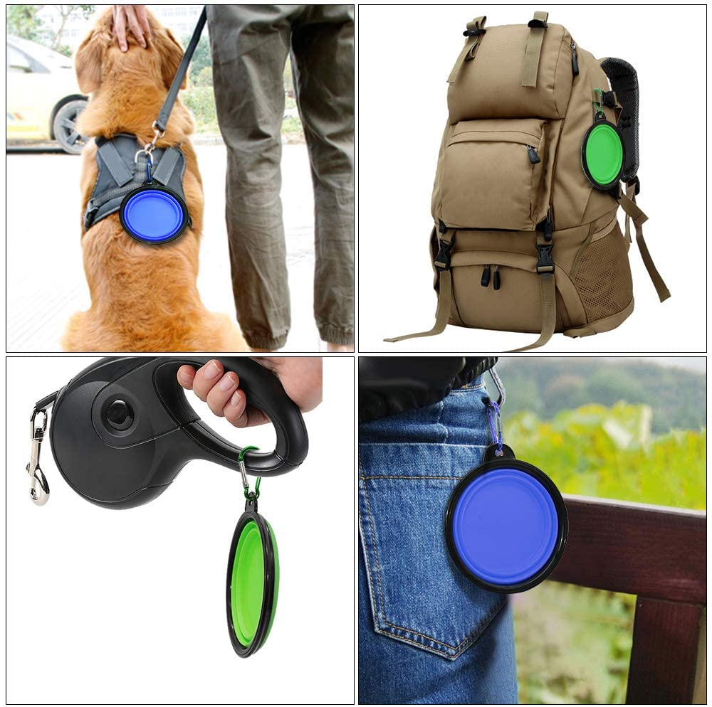 Collapsible Portable Pet Feeding Watering Dish